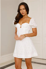 Strawberry Smoothie Mini Dress White